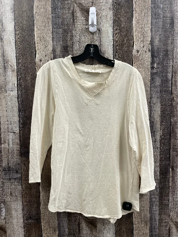 women's tops with unique designsTop Long Sleeve By We The Free In Beige, Size: Xl