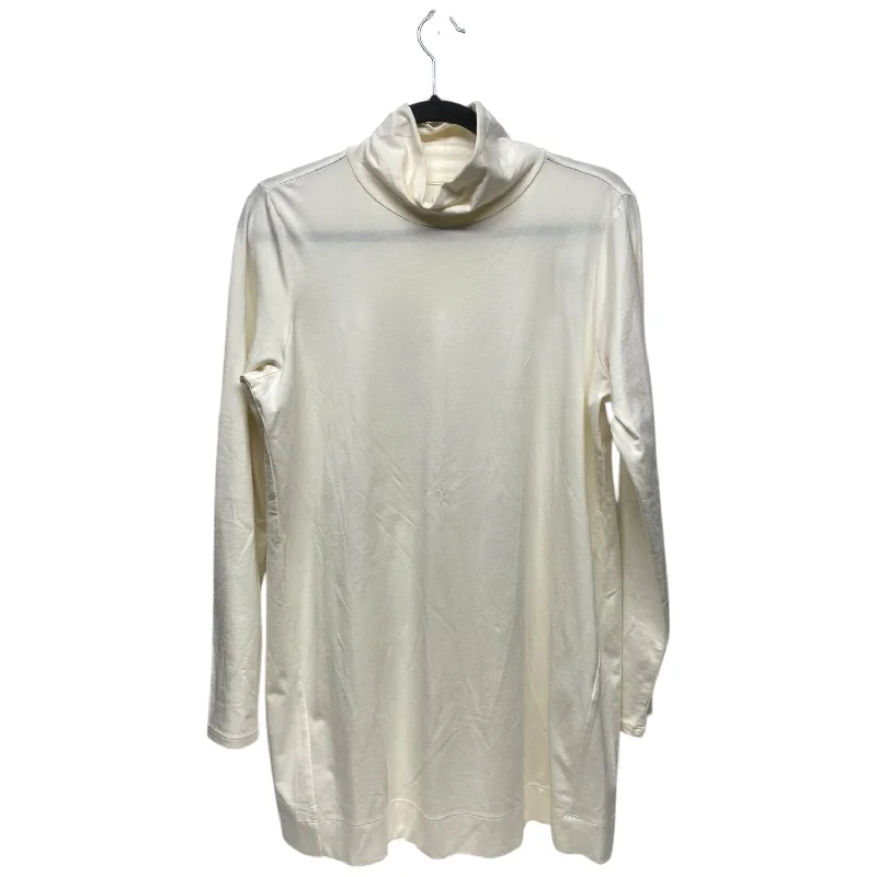 women's tops for those who want to elevate their everyday wear with chic and elegant piecesTunic Long Sleeve By J. Jill In Cream, Size: M