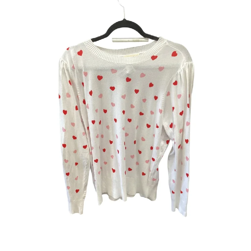 women's tops for date nightsTop Long Sleeve By Marled In White, Size: Xl