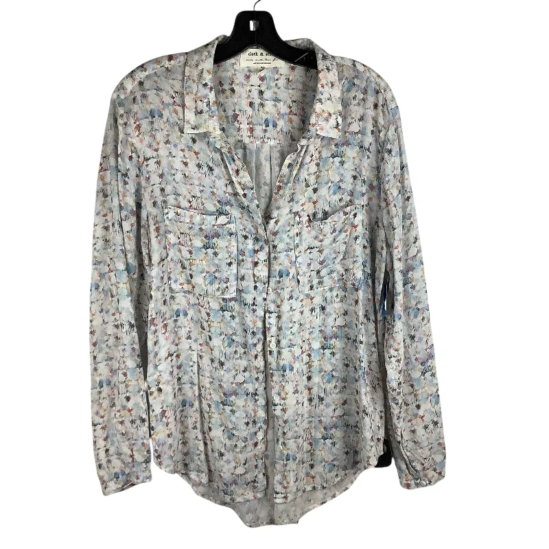 three-quarter sleeve women's topsTop Long Sleeve By Cloth & Stone In Multi-colored, Size: Xl