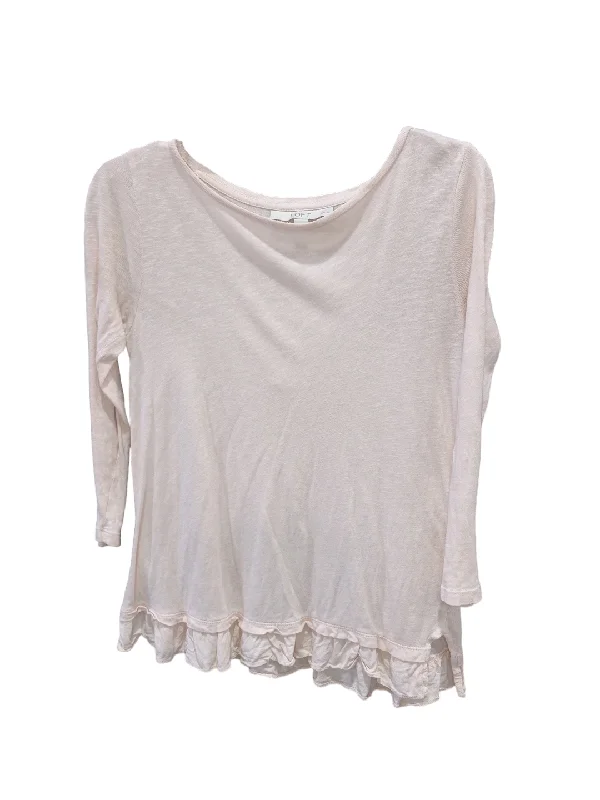 women's tops with cold-shoulder cuts and lace detailingTop Long Sleeve By Loft  Size: Xxs