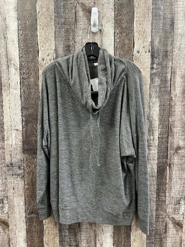 women's tops for those who want to wear pieces that are both comfortable and stylishTop Long Sleeve By Maurices In Grey, Size: 2x