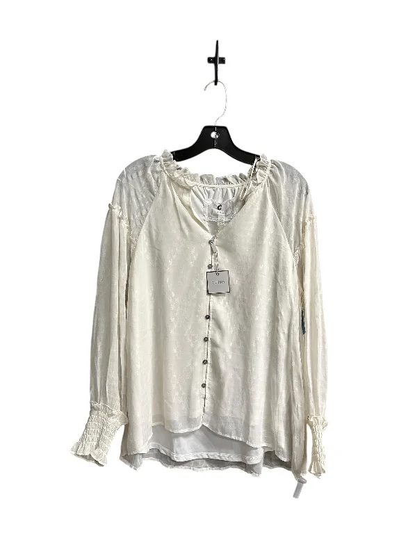 women's tops for those who prefer classic over trendy stylesTop Long Sleeve By Cupio In Cream, Size: M