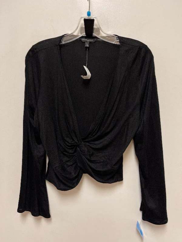 women's tops for evening soireesTop Long Sleeve By Banana Republic In Black, Size: M