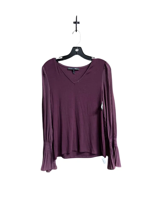 women's tops for fashion-conscious professionalsTop Long Sleeve By White House Black Market In Maroon, Size: M