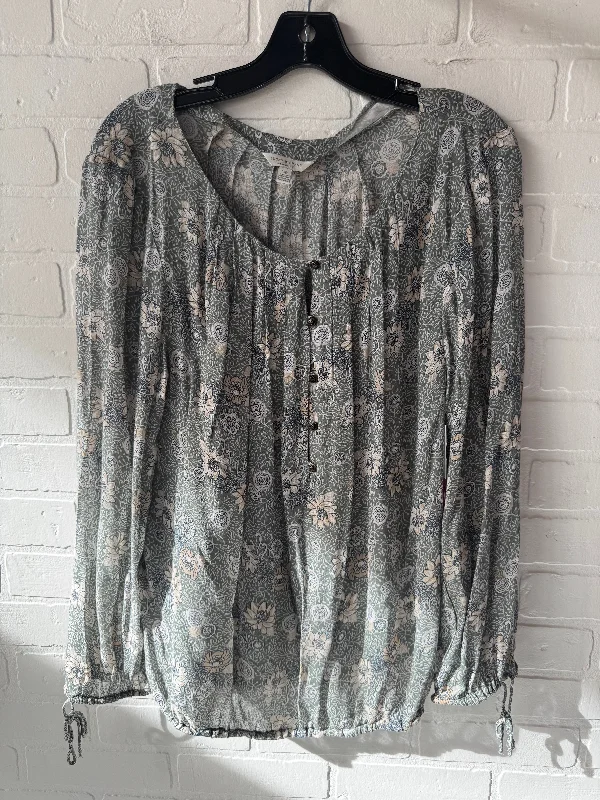 women's tops for those who want to create outfits that reflect their personal style and sense of fashionTop Long Sleeve By Lucky Brand In Green, Size: L