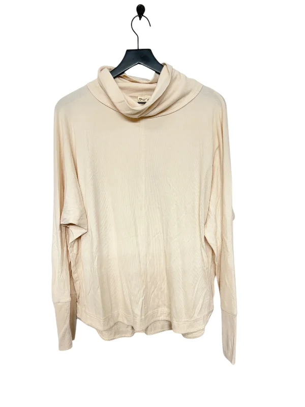 women's tops for those who want to add a touch of elegance and sophistication to their everyday wearTop Long Sleeve By Cmc In Cream, Size: M