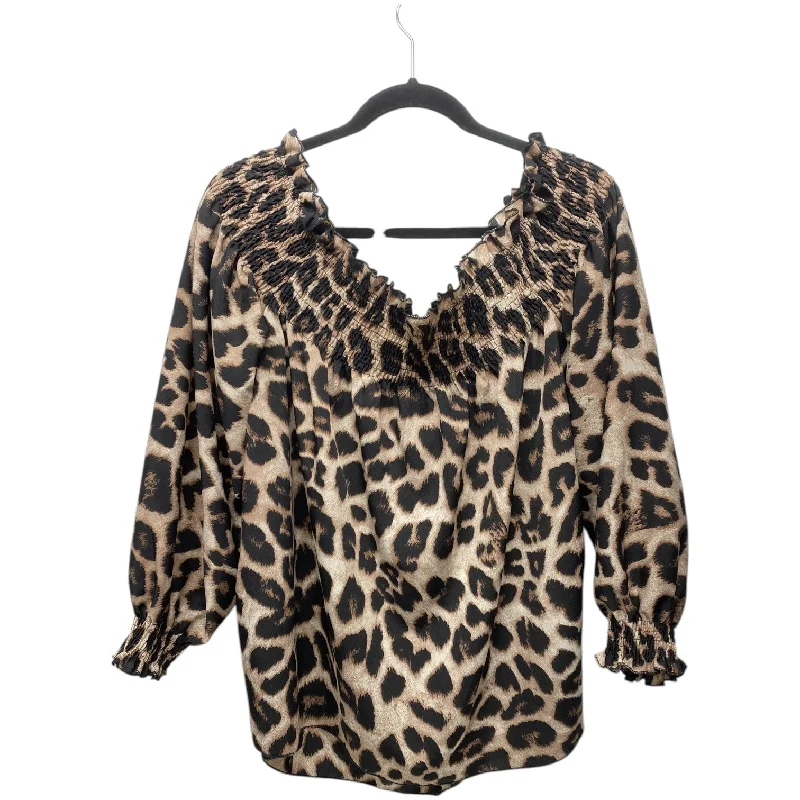 women's tops for those who want to create outfits that are both unique and memorableTop Long Sleeve By Clothes Mentor In Animal Print, Size: 2x