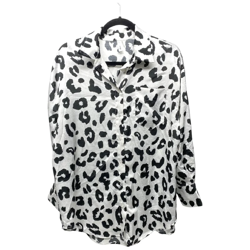 women's tops for statement-making outfitsTop Long Sleeve By Glam In Animal Print, Size: S