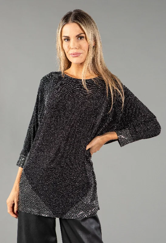 women's tops for those who want to create outfits that are both trendy and timelessSequin Sleeve Top