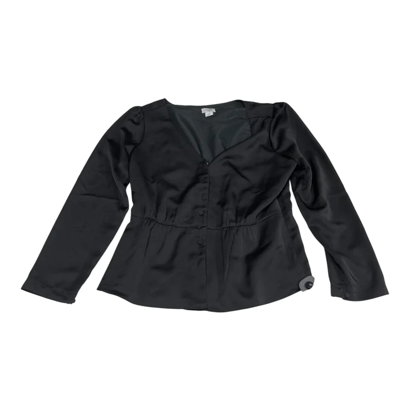 women's tops for those who want to create outfits that reflect their personal style and sense of fashionBlouse Long Sleeve By J. Crew In Black, Size: S