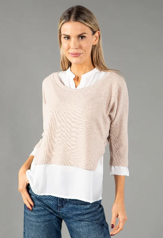 camisoles for women2 in 1 Look Knit Pullover