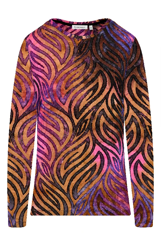 women's tops for those who want to stay cool and chic during warmer weatherTie Dye Animal Print Top