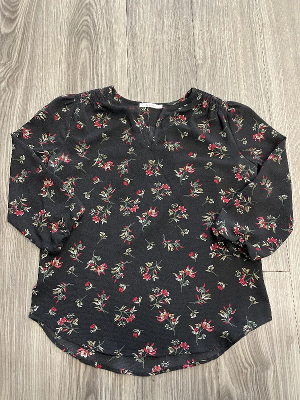 women's tops for layeringBlouse Long Sleeve By Fun 2 Fun In Floral Print, Size: S