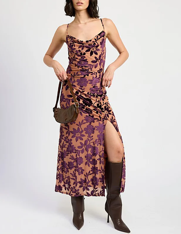 women's casual dressesShyla Velvet Floral Dress