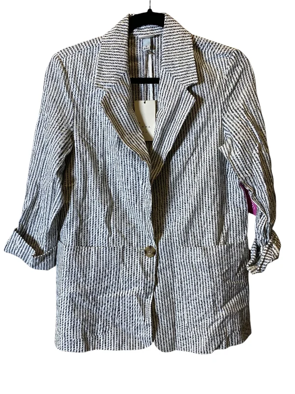 women's stylish coatsBlazer By A New Day In Striped Pattern, Size: Xs