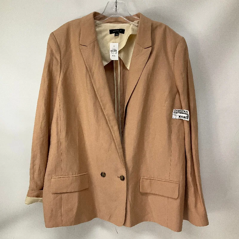 women's coats with zippersBlazer By Ann Taylor In Peach, Size: Xxl