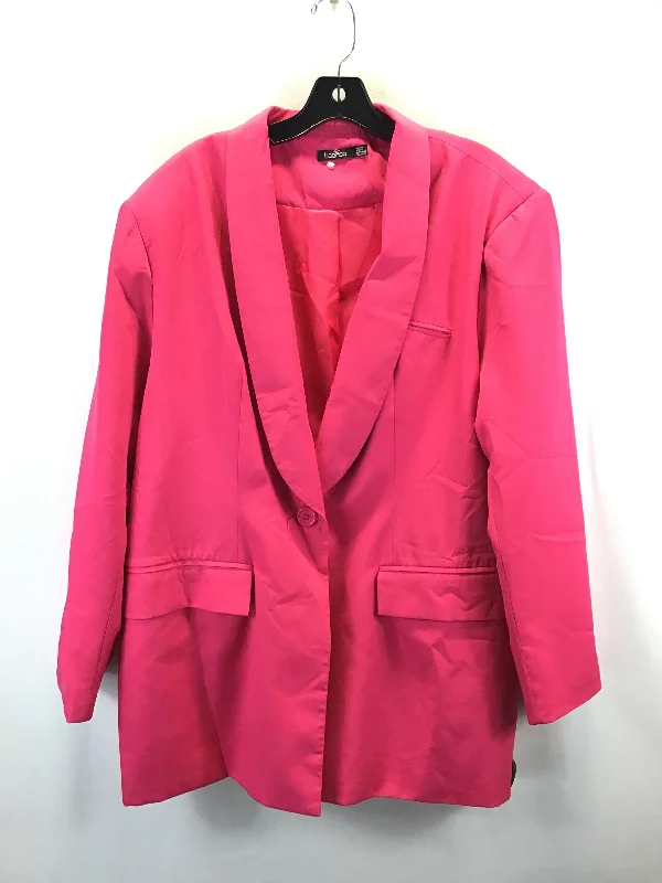 women's coats for those who value both style and comfortBlazer By Boohoo Boutique In Pink, Size: Xl