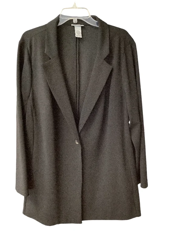 women's coats for cocktail partiesBlazer By Catherines In Black, Size: 2x