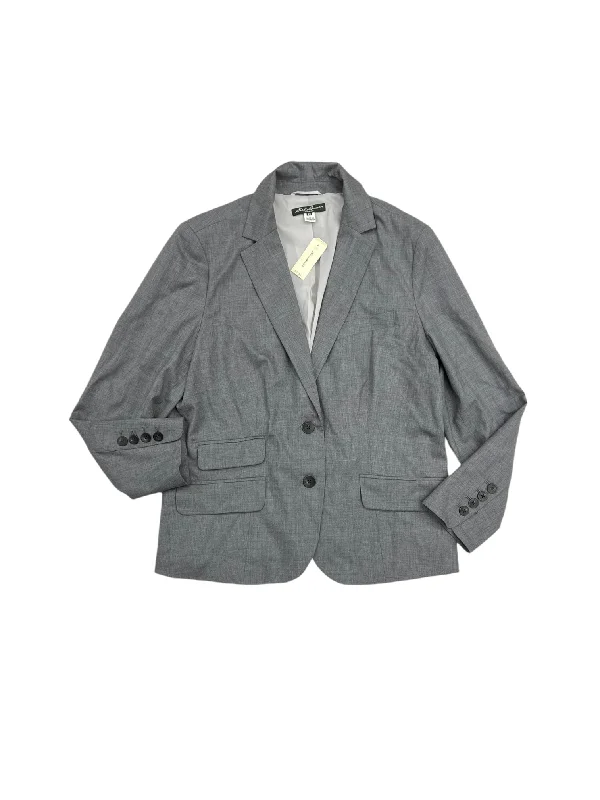 women's coats for cocktail partiesBlazer By Eddie Bauer In Grey, Size: 20