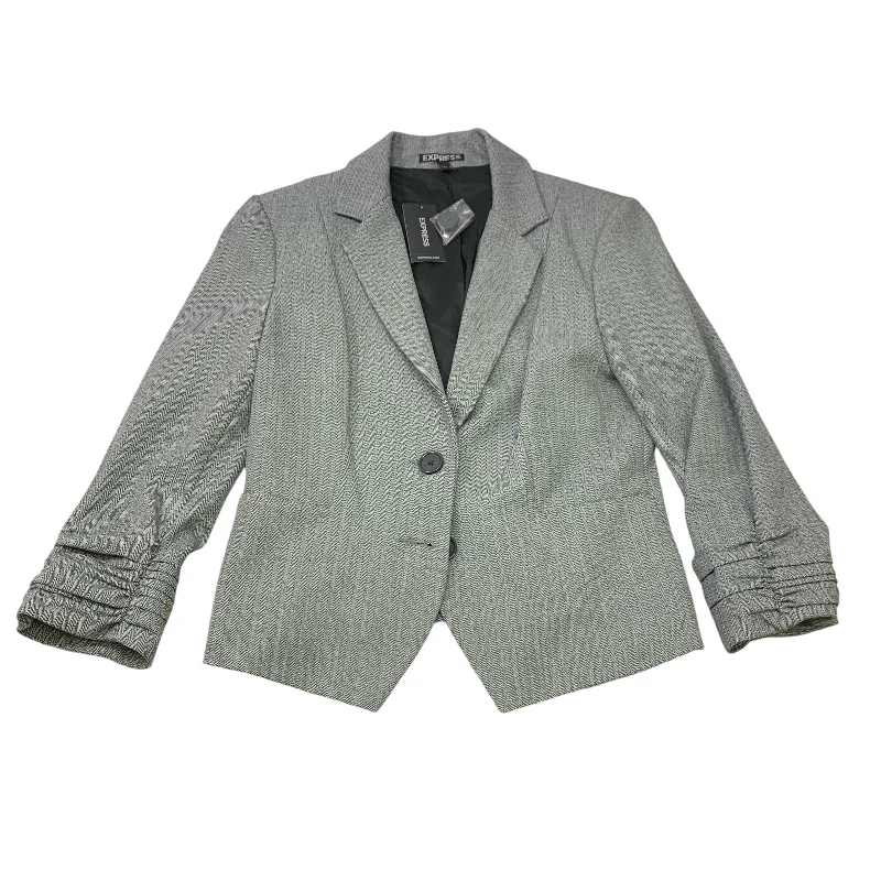 women's down coatsBlazer By Express In Grey, Size: Xs