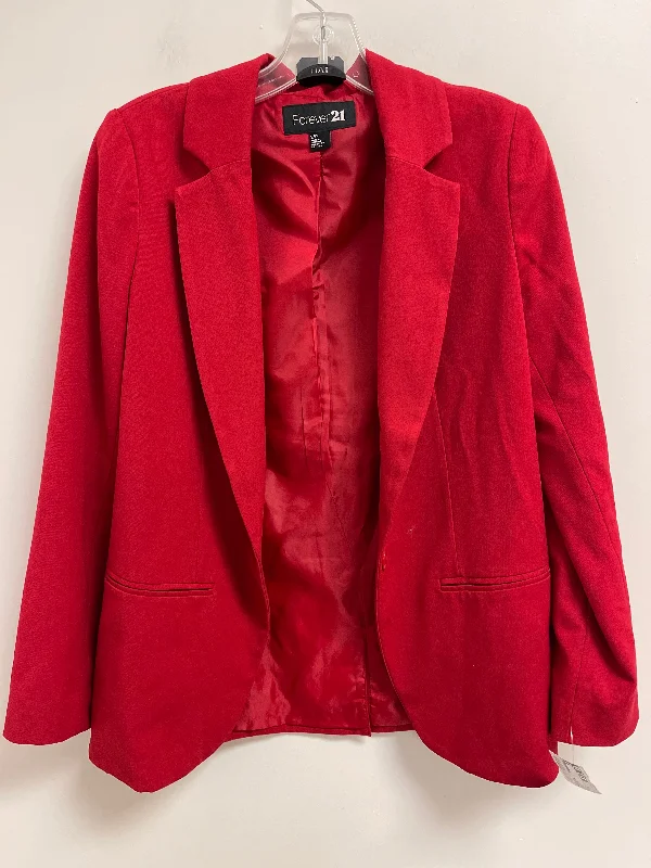 women's coats for skiingBlazer By Forever 21 In Red, Size: S