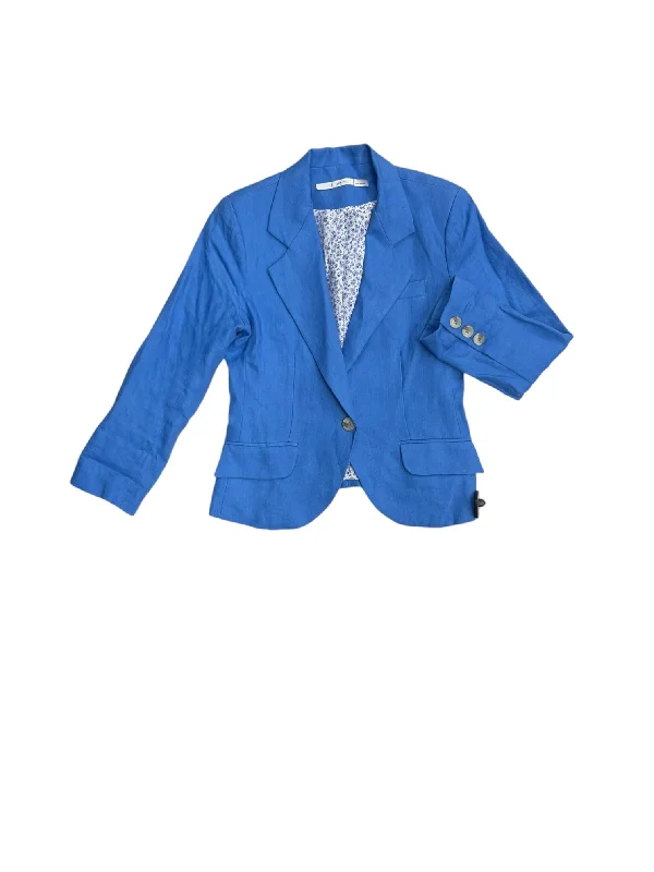 women's coats with geometric patternsBlazer By Gibson In Blue, Size: S