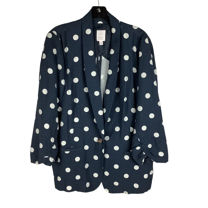 vegan women's coats (fur-free options)Blazer By Lc Lauren Conrad In Polkadot Pattern, Size: Xl