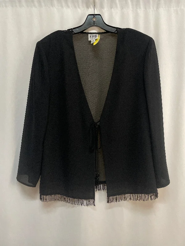 women's coats for layeringBlazer By R And M Richards In Black, Size: Xl