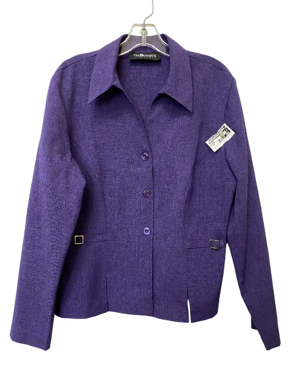 women's coats for those who seek both warmth and flairBlazer By Sag Harbor In Purple, Size: Xl