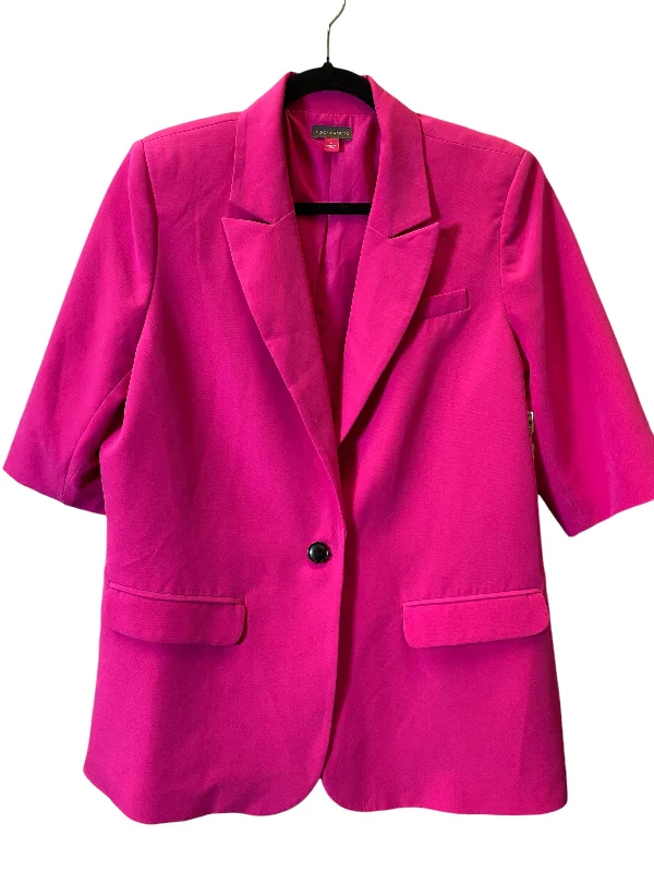 women's trench coatsBlazer By Vince Camuto In Pink, Size: L